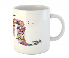 Floral Butterfly Mug