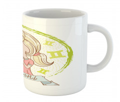 Girl with Mirror Mug