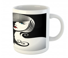 Abstract Glamor Woman Mug