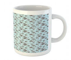 Monochrome WildFlowers Mug