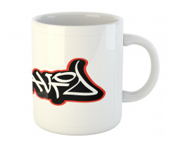 Scribbling Boys Name Mug