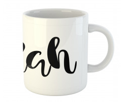 Monochrome Female Name Mug