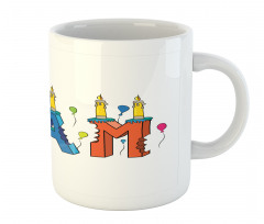 Colorful Letter Cakes Mug