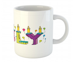 Colorful Cartoon Balloons Mug