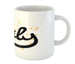 Modern Calligraphic Font Mug