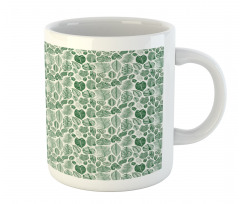 Vintage Exotic Leaves Mug