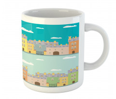 Colorful Cartoon Town Mug