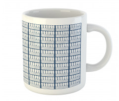 Hand Drawn Delft Stripes Mug