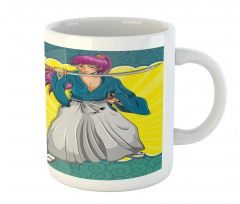 Manga Style Samurai Girl Mug