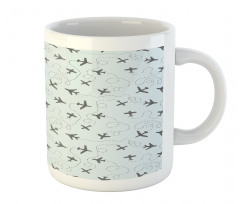 Planes with Swirls Mug