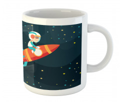 Boy on a Rocket Adventure Mug