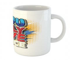 Cartoon Style Life Message Mug