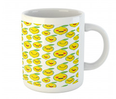 Cartoon Lemon Emoticons Mug