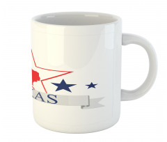 American Map Pattern Mug