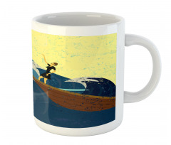 Grunge Sea Storm Mug