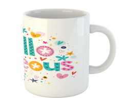 Girl Theme Words Mug