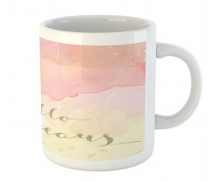 Pink Watercolor Mug