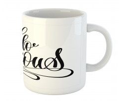 Calligraphy Font Mug