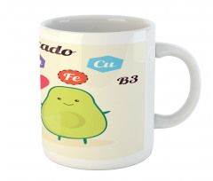 Funny Food Vitamins Mug