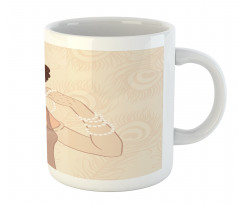 Brunette Flapper Mug