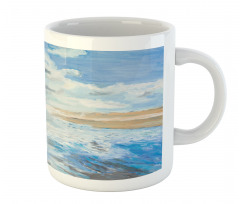 Oil Painting Beach Summer Mug