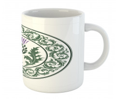 Round Leaf Ornament Mug