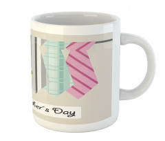 Colorful Dad Ties Theme Mug