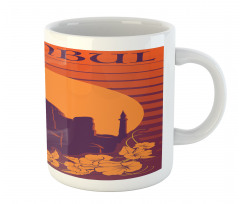 Exotic Flowers Retro Mug