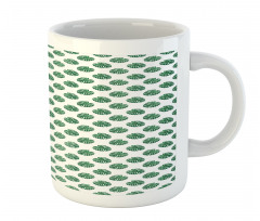 Evergreen Monstera Leaf Mug