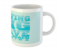 Surfing Big Wave Miami Mug