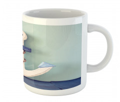 Anchor and Rope Motif Mug