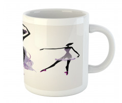 Ballerina Dancer Silhouettes Mug