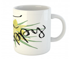 Yellow Blossoms Leaves Mug