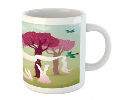 Forest with Pink Trees Mug