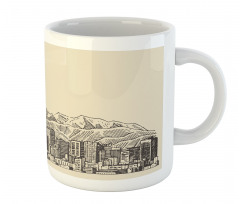 Denver City Skyline Sketch Mug