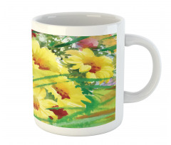 Watercolor Flower Field Mug