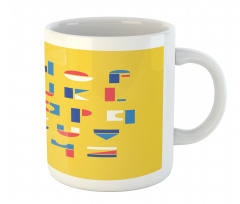 Geometric Small Letters Mug