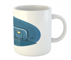 Cartoon Trailer at Night Stars Mug