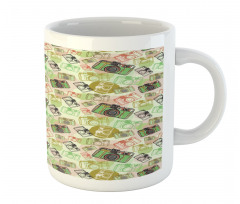 Pastel Toned Antique Fashion Mug