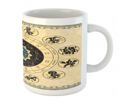 Mystic Horoscope Wheel Art Mug