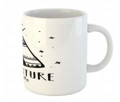 Stars Doodle Words Mug