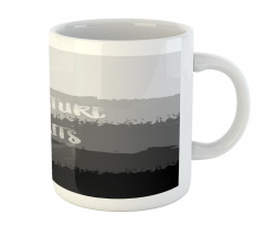 Brush Stroke Words Mug