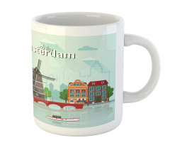 Colorful Houses Waterside Mug