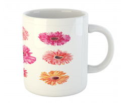 Pink Yellow Flowers Mug