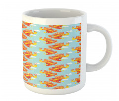 Fire Bird Feathers Mug