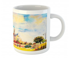 Watercolor Street View Mug