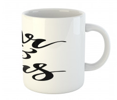 Hand Lettering Pattern Mug