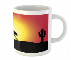 Running Animal Silhouette Mug