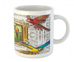 Exotic Colorful Birds Image Mug