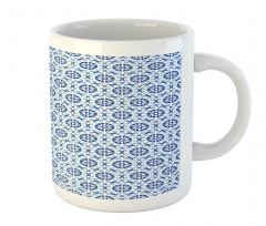 Abstract Flower Motif Mug